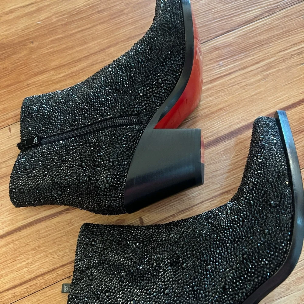 Brand new Christian Louboutin sparkle cowboy boots S37 - Picture 7 of 9